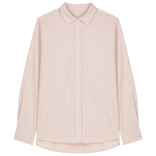 Damen-Oxford-Hemd aus Bio-Baumwolle - Beige Oxford