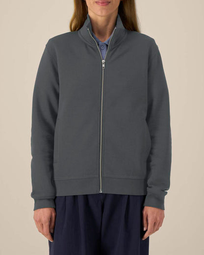 High Neck Zip Sweatshirt Unisex