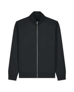 High Neck Zip Sweatshirt Unisex - Schwarz