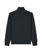 High Neck Zip Sweatshirt Unisex - Schwarz
