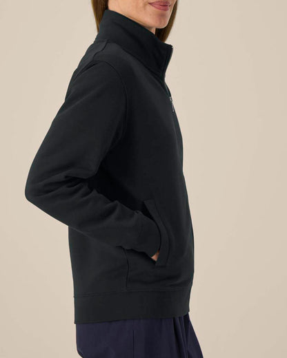 High Neck Zip Sweatshirt Unisex
