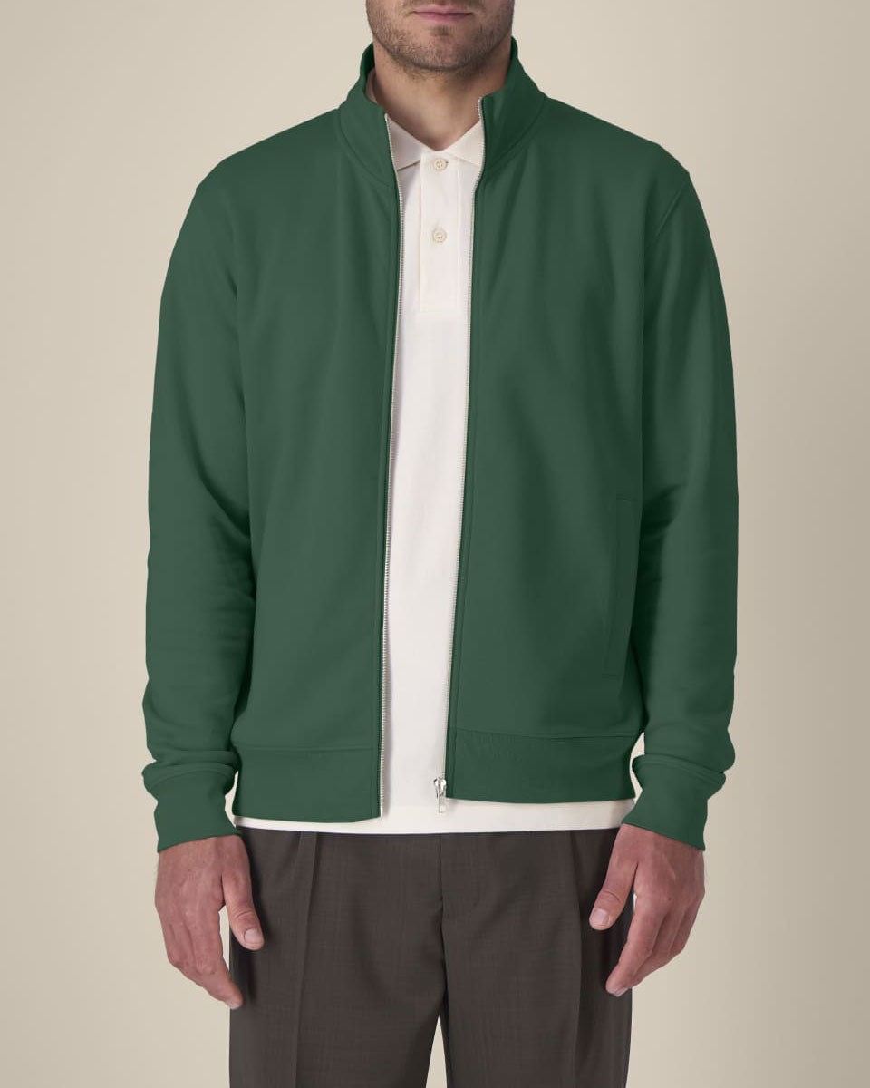 High Neck Zip Sweatshirt Unisex