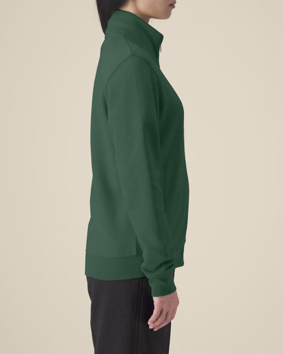 High Neck Zip Sweatshirt Unisex
