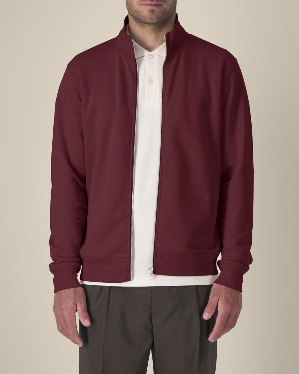 High Neck Zip Sweatshirt Unisex