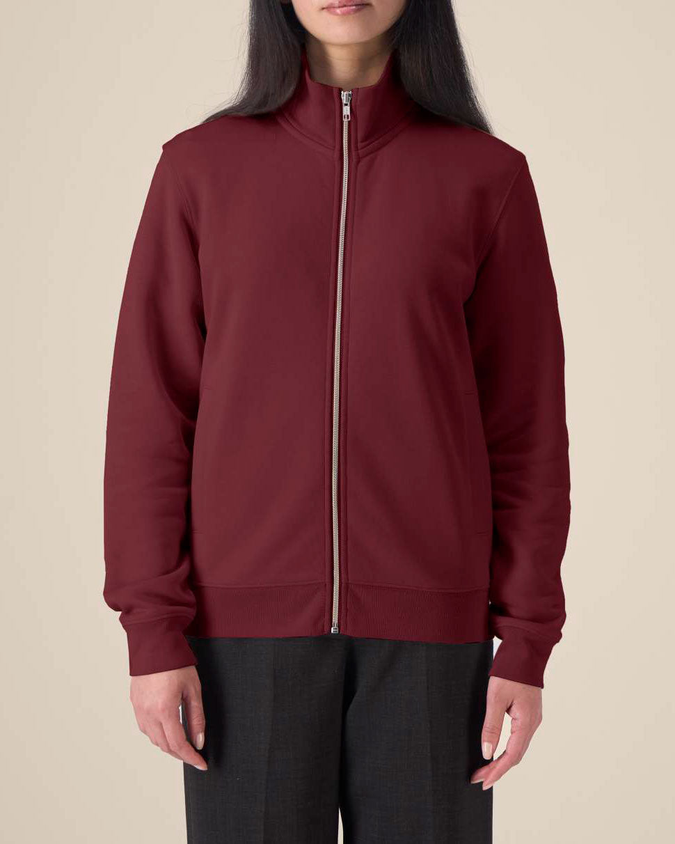 High Neck Zip Sweatshirt Unisex