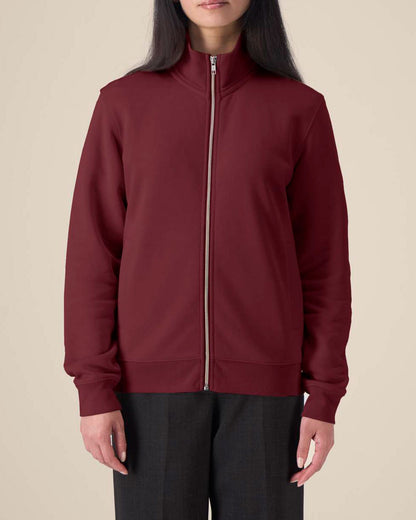 High Neck Zip Sweatshirt Unisex