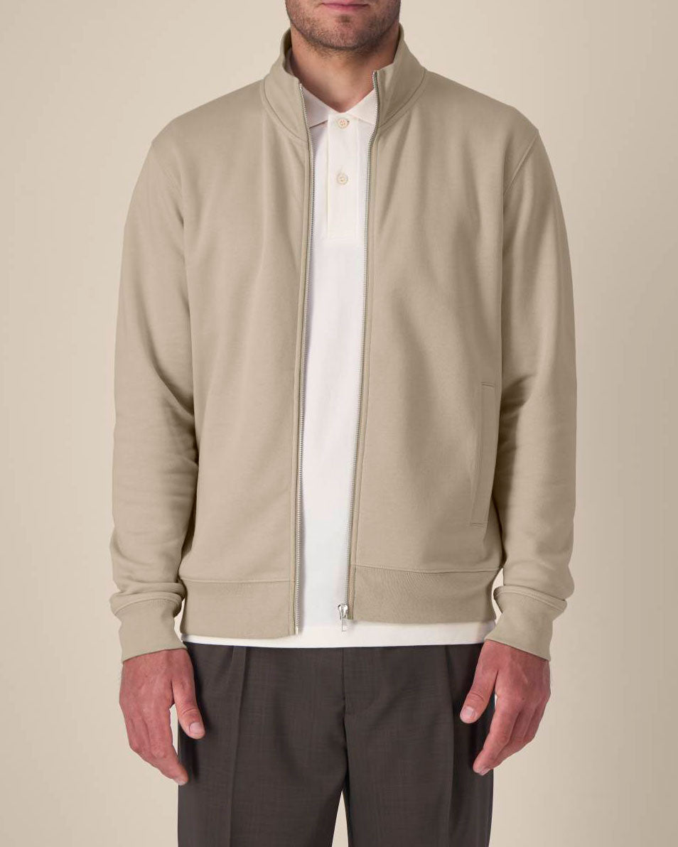 High Neck Zip Sweatshirt Unisex