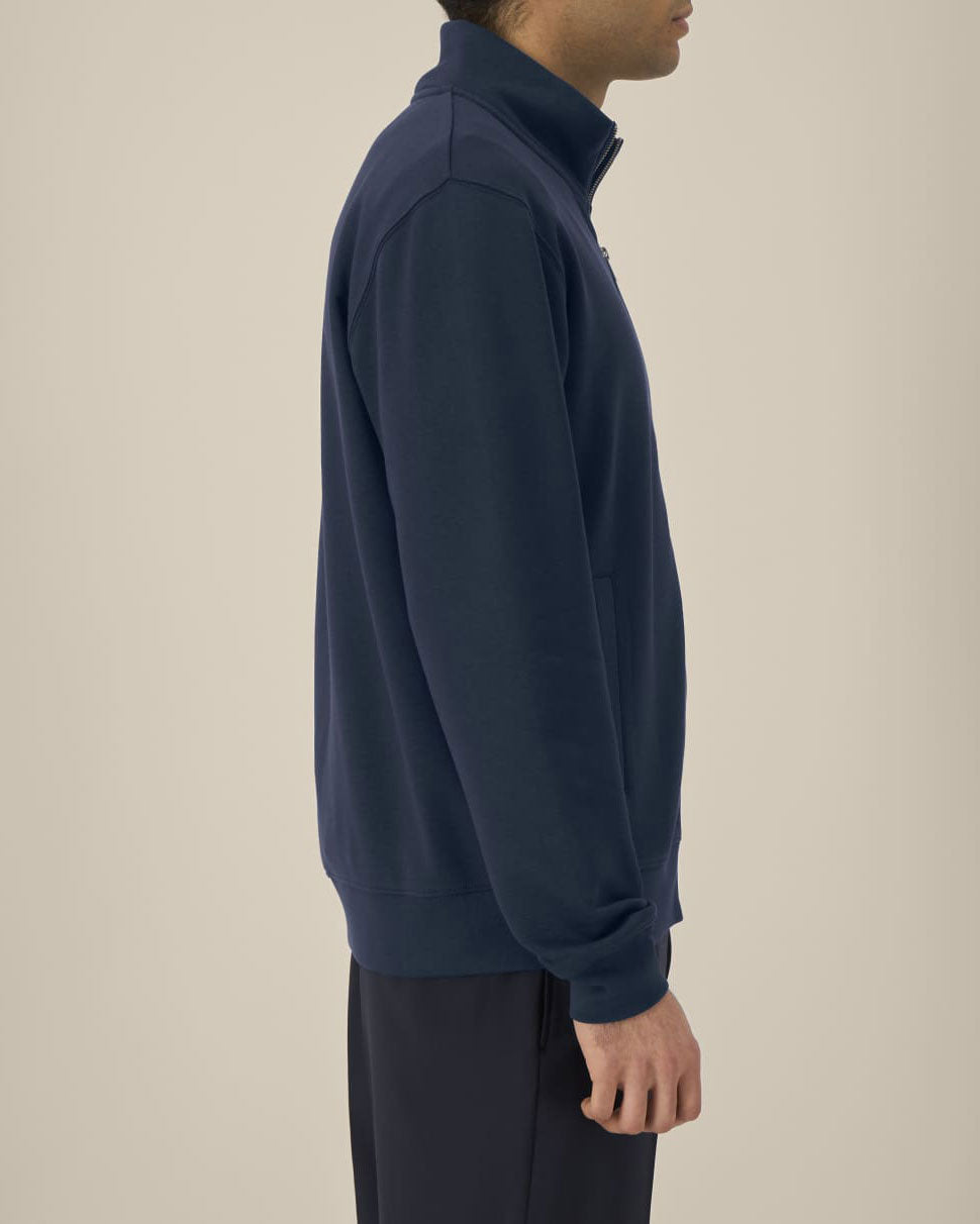 High Neck Zip Sweatshirt Unisex
