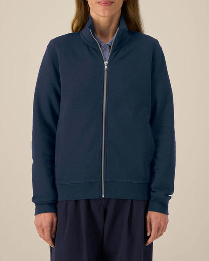 High Neck Zip Sweatshirt Unisex