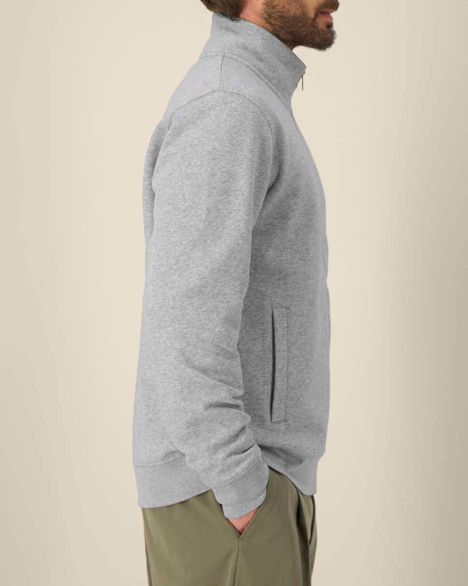 High Neck Zip Sweatshirt Unisex