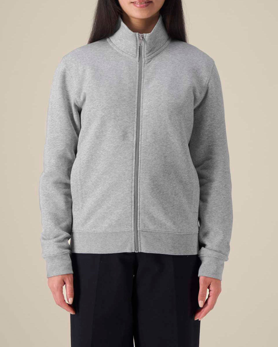 High Neck Zip Sweatshirt Unisex