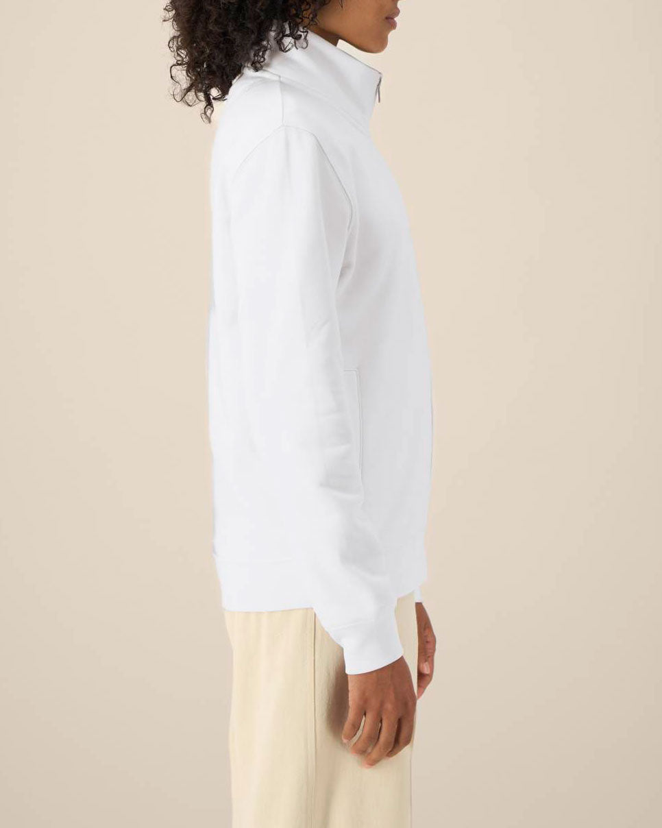 High Neck Zip Sweatshirt Unisex