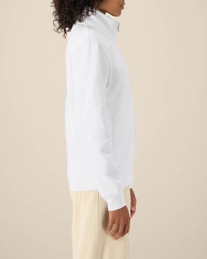 High Neck Zip Sweatshirt Unisex