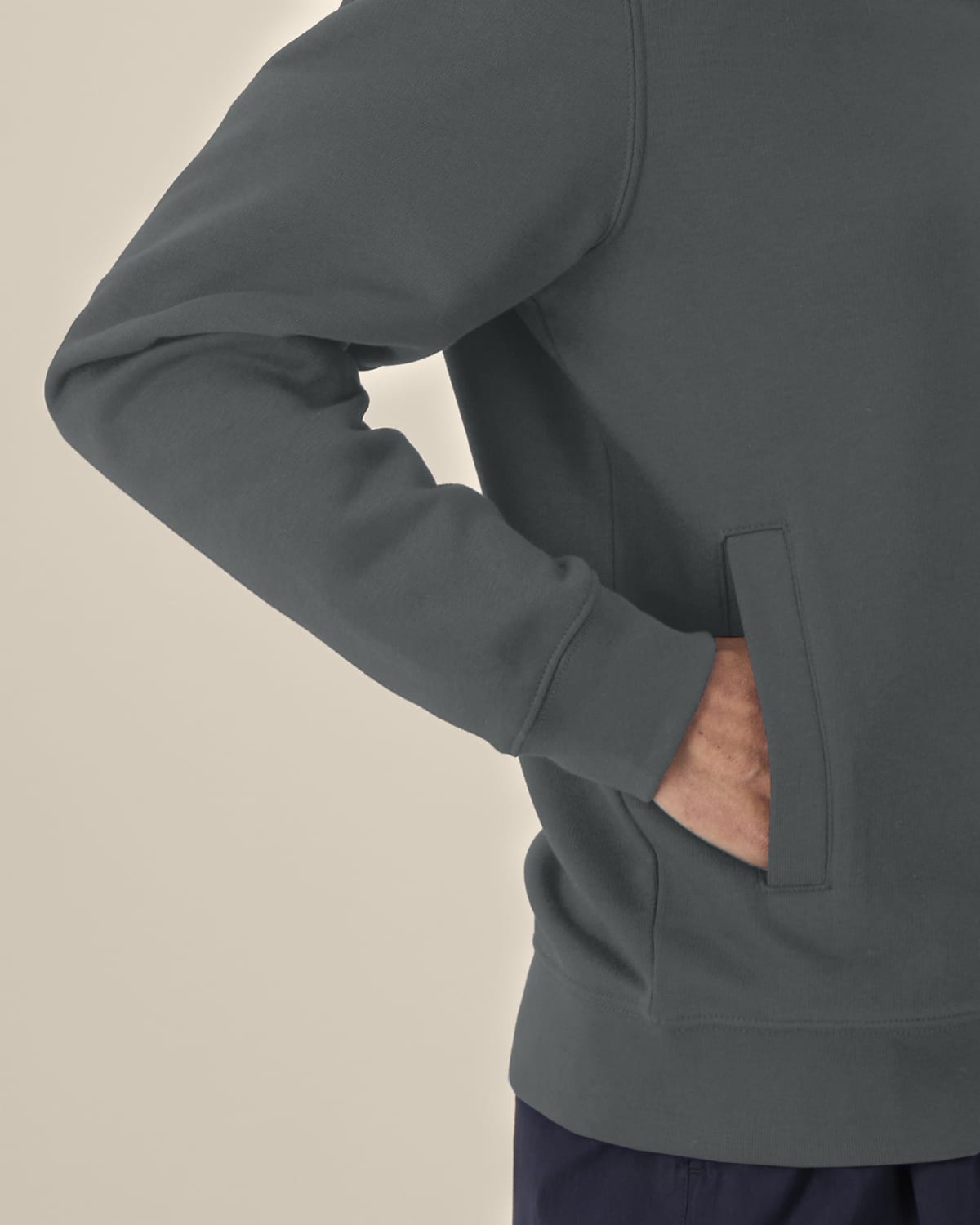 High Neck Zip Sweatshirt Unisex