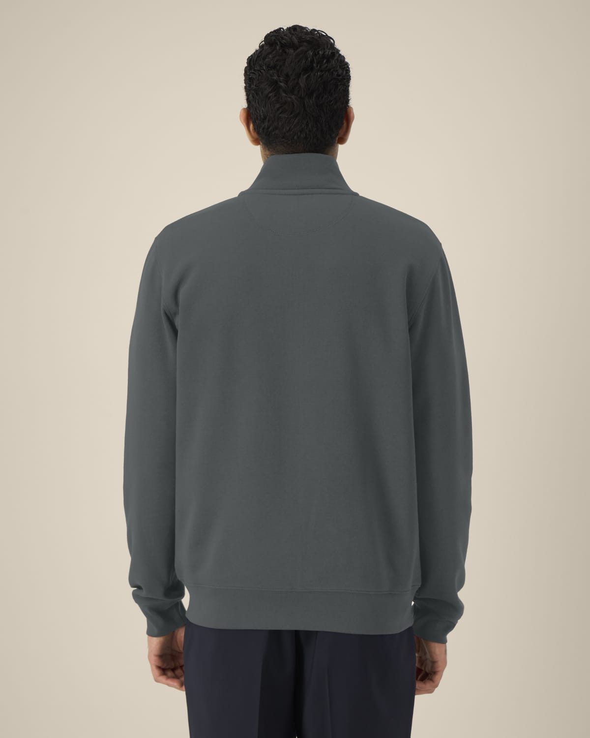High Neck Zip Sweatshirt Unisex
