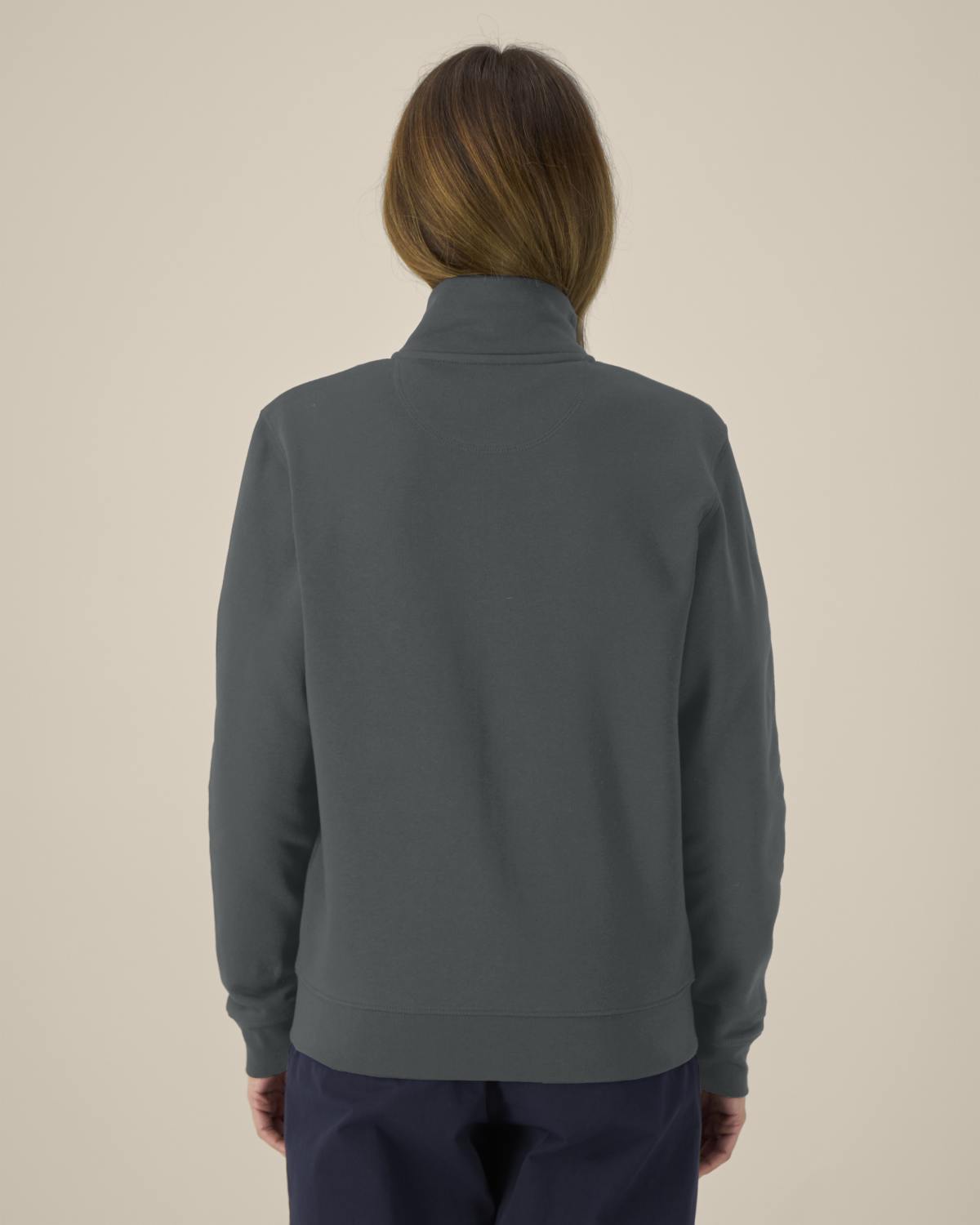 High Neck Zip Sweatshirt Unisex