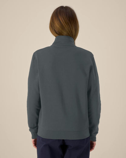 High Neck Zip Sweatshirt Unisex
