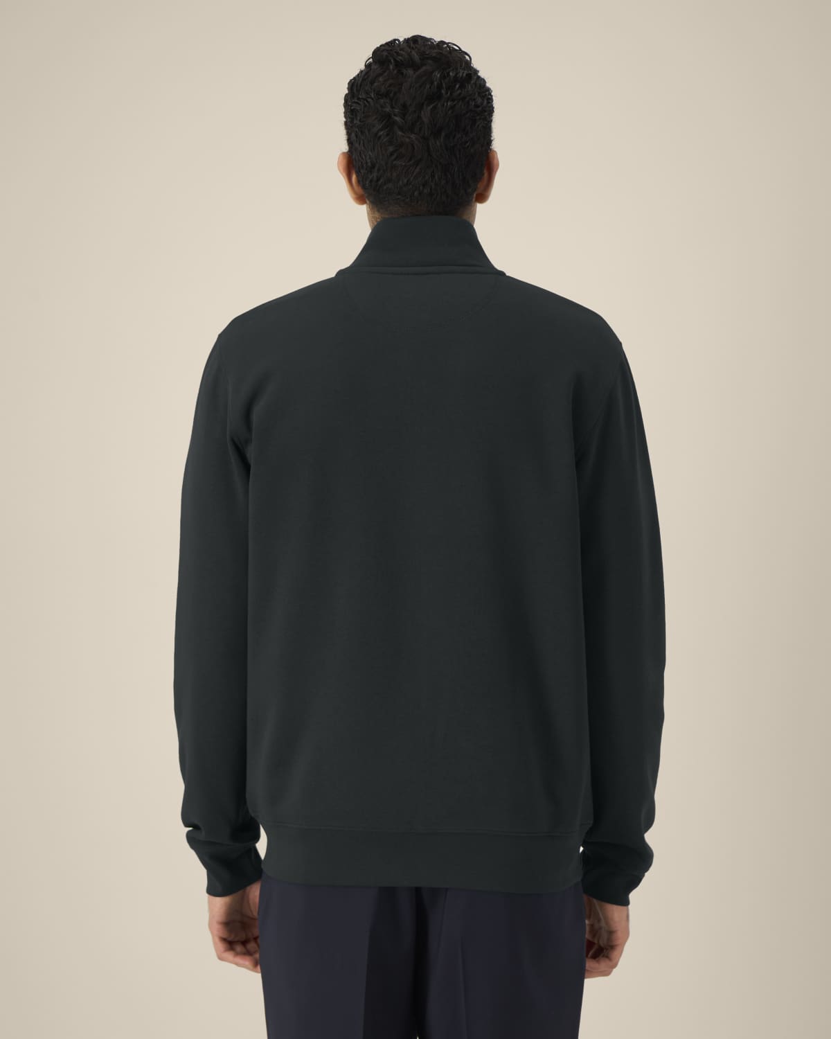 High Neck Zip Sweatshirt Unisex
