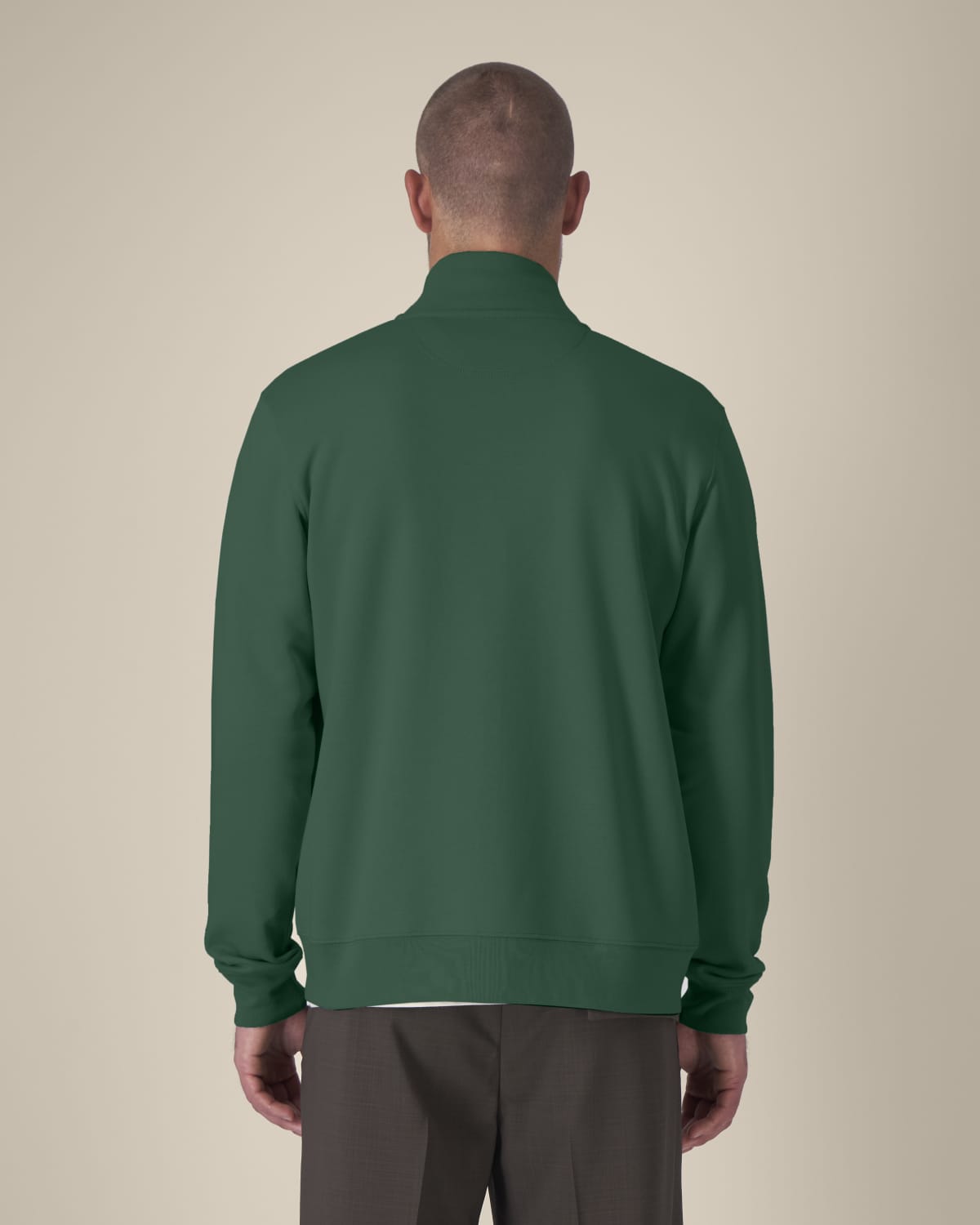 High Neck Zip Sweatshirt Unisex