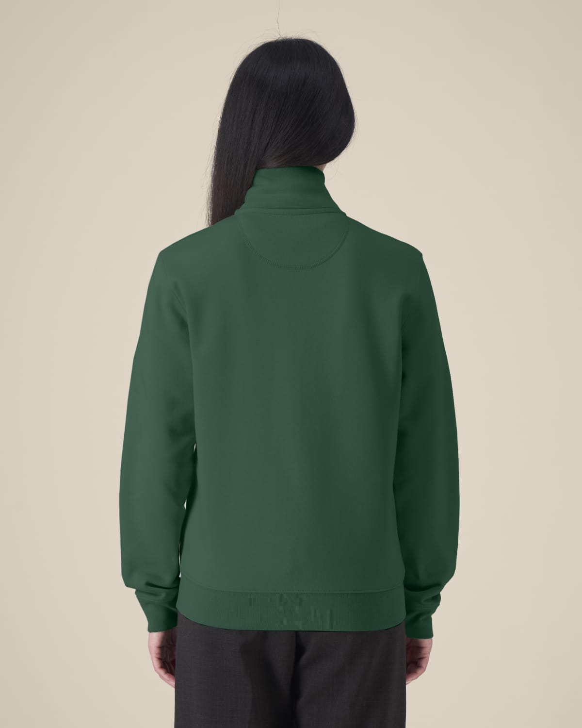 High Neck Zip Sweatshirt Unisex