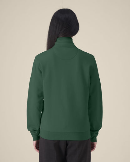 High Neck Zip Sweatshirt Unisex