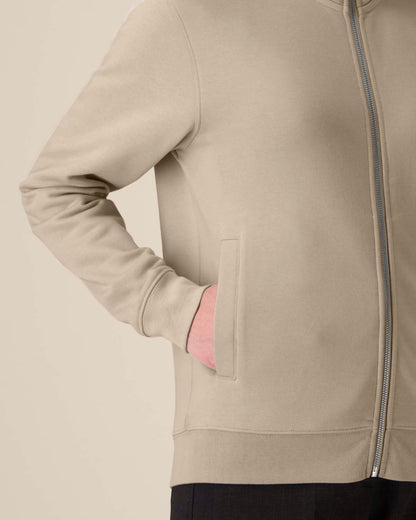High Neck Zip Sweatshirt Unisex