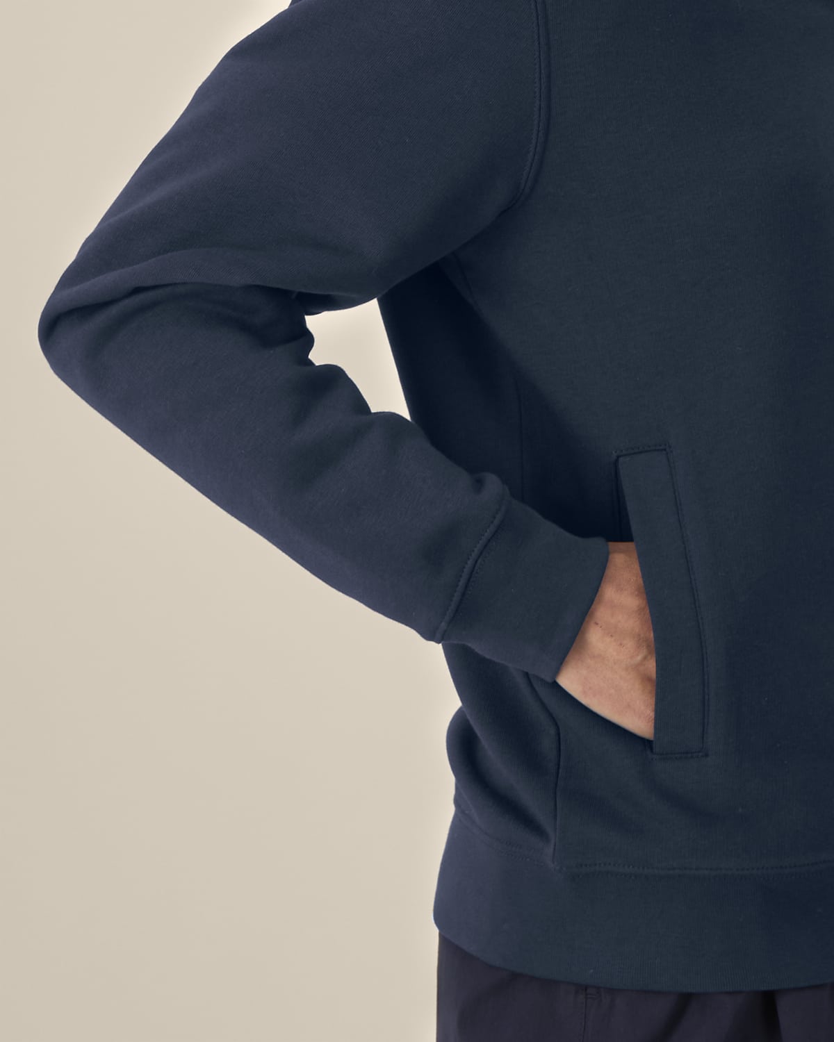 High Neck Zip Sweatshirt Unisex