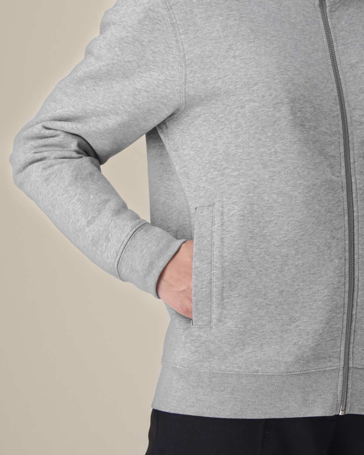 High Neck Zip Sweatshirt Unisex