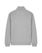 Quater Zip Sweatshirt Unisex - Heather Grey