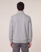 Quater Zip Sweatshirt Unisex - Heather Grey