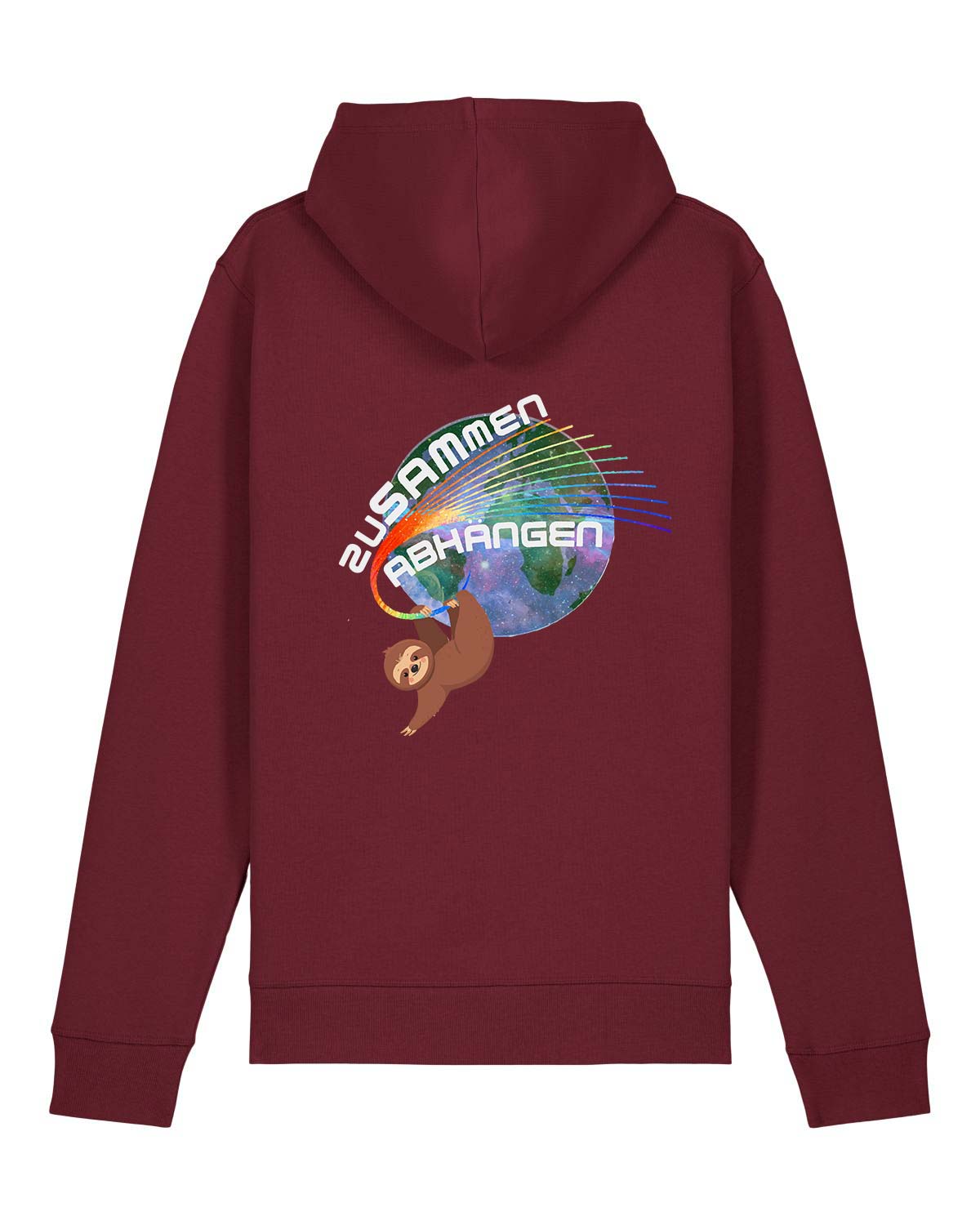 Erwachsenen Unisex Hoodie Burgunderrot