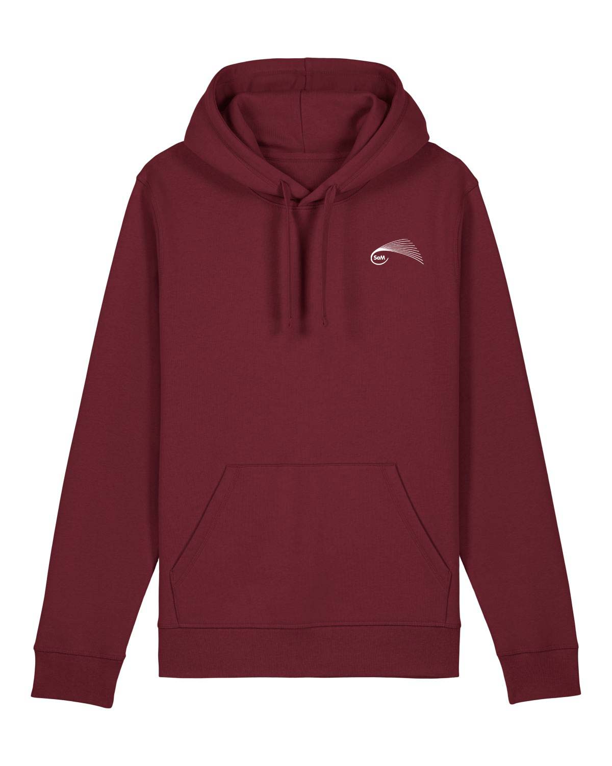 Erwachsenen Unisex Hoodie Burgunderrot