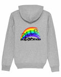 Erwachsenen Unisex Hoodie Hellgrau meliert