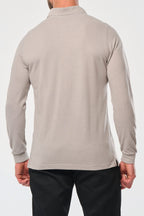 Herren Arbeits-Poloshirt Langarm - Oxford Grey
