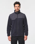 Herren Arbeits-Fleecejacke 2-in-1 - Navy