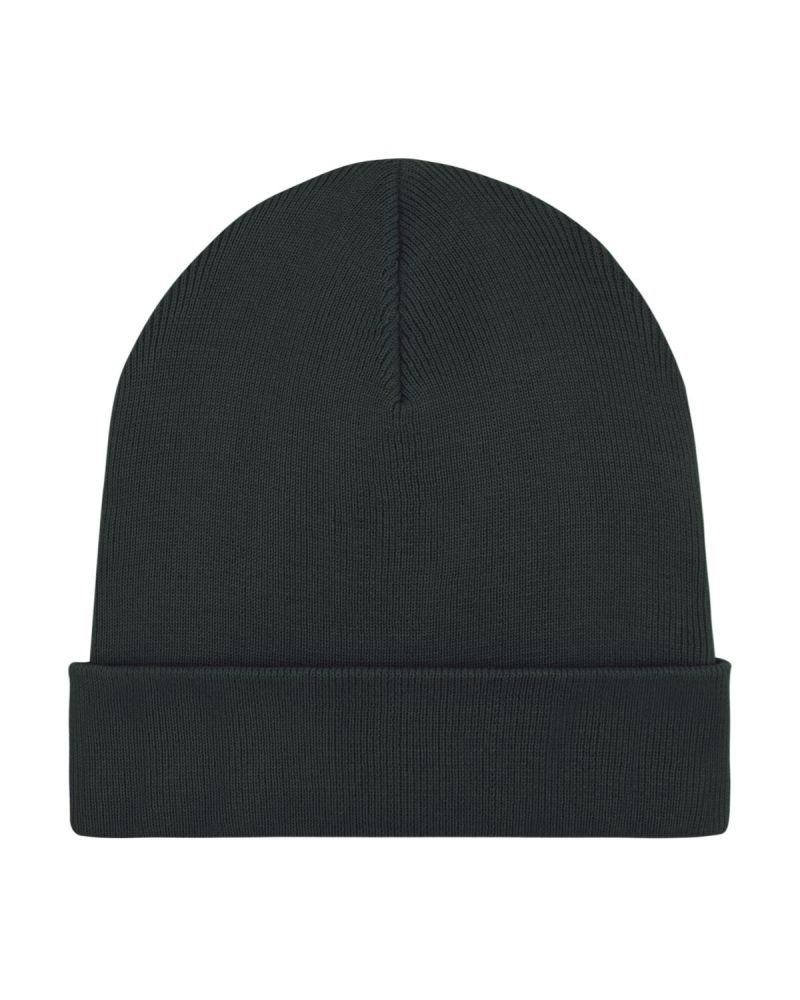 RIB Beanie aus Bio-Baumwolle und recyceltem PET - Schwarz