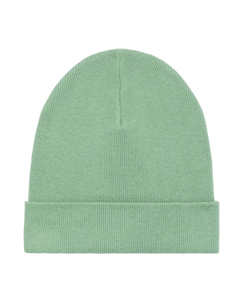 RIB Beanie aus Bio-Baumwolle und recyceltem PET - Dusty Mint