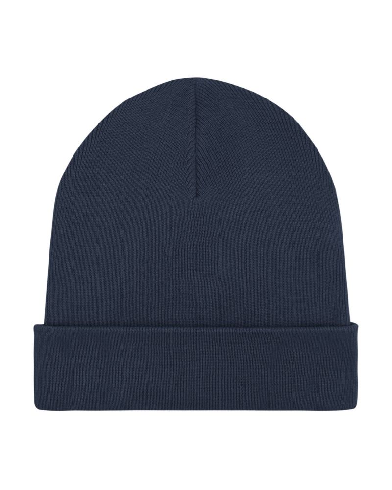 RIB Beanie aus Bio-Baumwolle und recyceltem PET - Navy