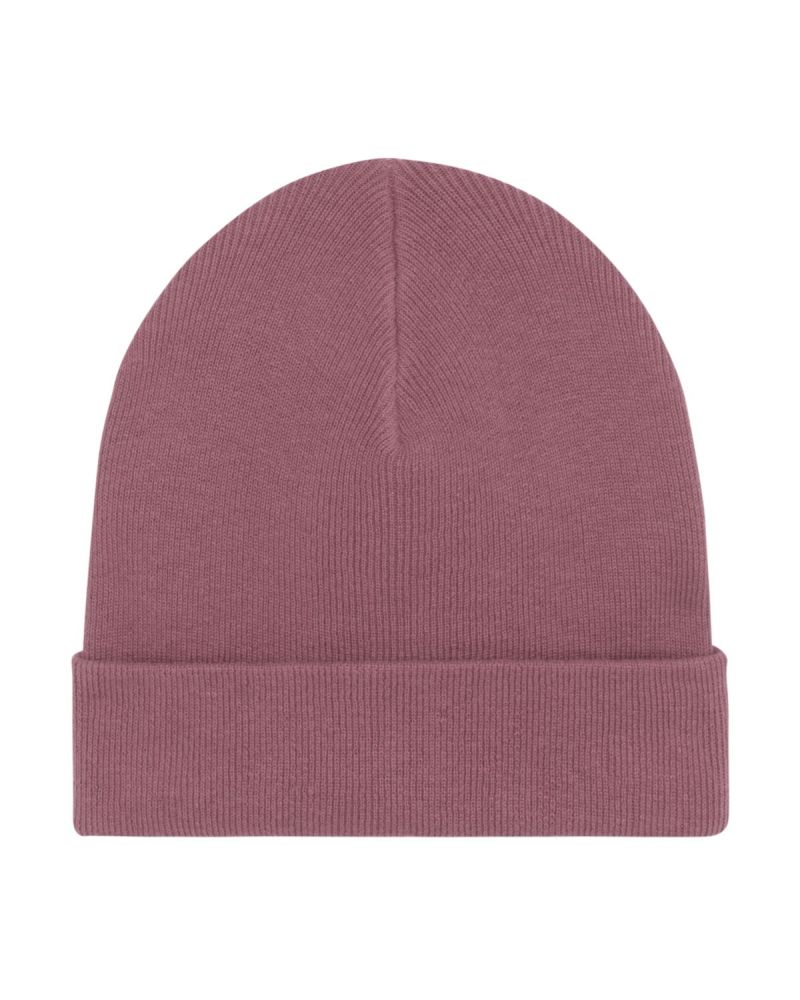 RIB Beanie aus Bio-Baumwolle und recyceltem PET - Hibiscus Rose