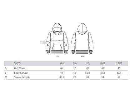 Kinder Hoodie Grau meliert