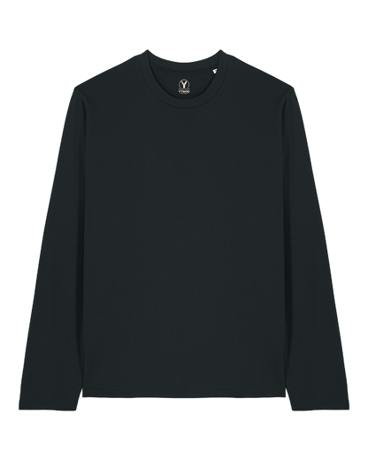 YTWOO-Basic-Unisex-Langarmshirt-100-Bio-Baumwolle-Eco-Fair-produziert-Nachhaltig-SCHWARZ-PACK-FRONT