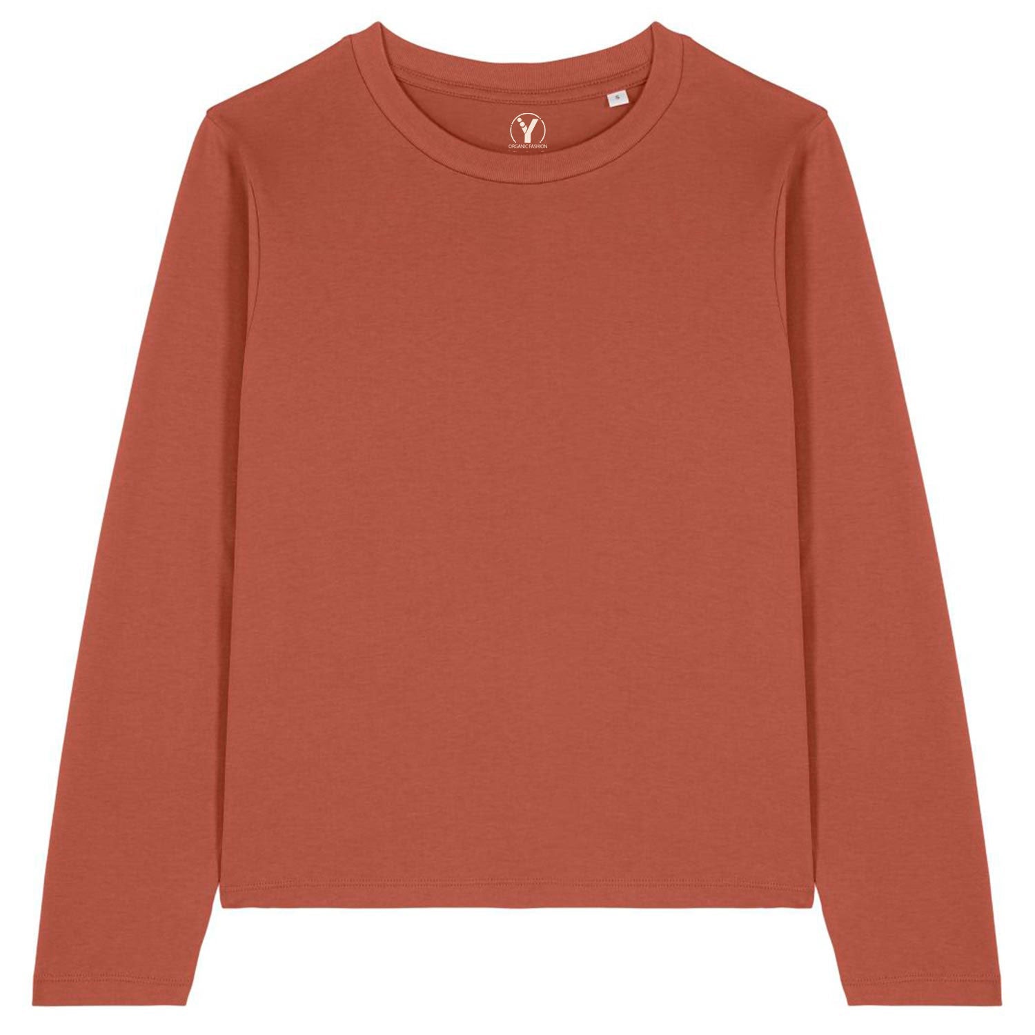 Basic Damen Langarmshirt aus 100% Biobaumwolle