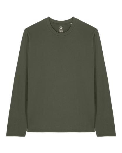 YTWOO-Basic-Unisex-Langarmshirt-100-Bio-Baumwolle-Eco-Fair-produziert-Nachhaltig-Khaki-PACK-FRONT