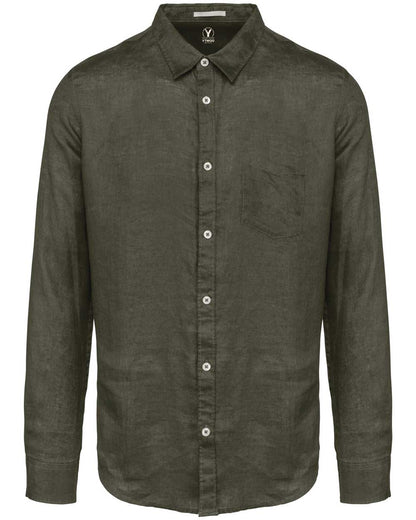 herren-hemd-aus-leinen-khaki