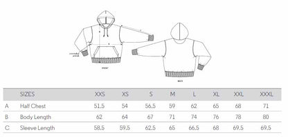 hoodie-schwere-bio-baumwolle_sizeguide