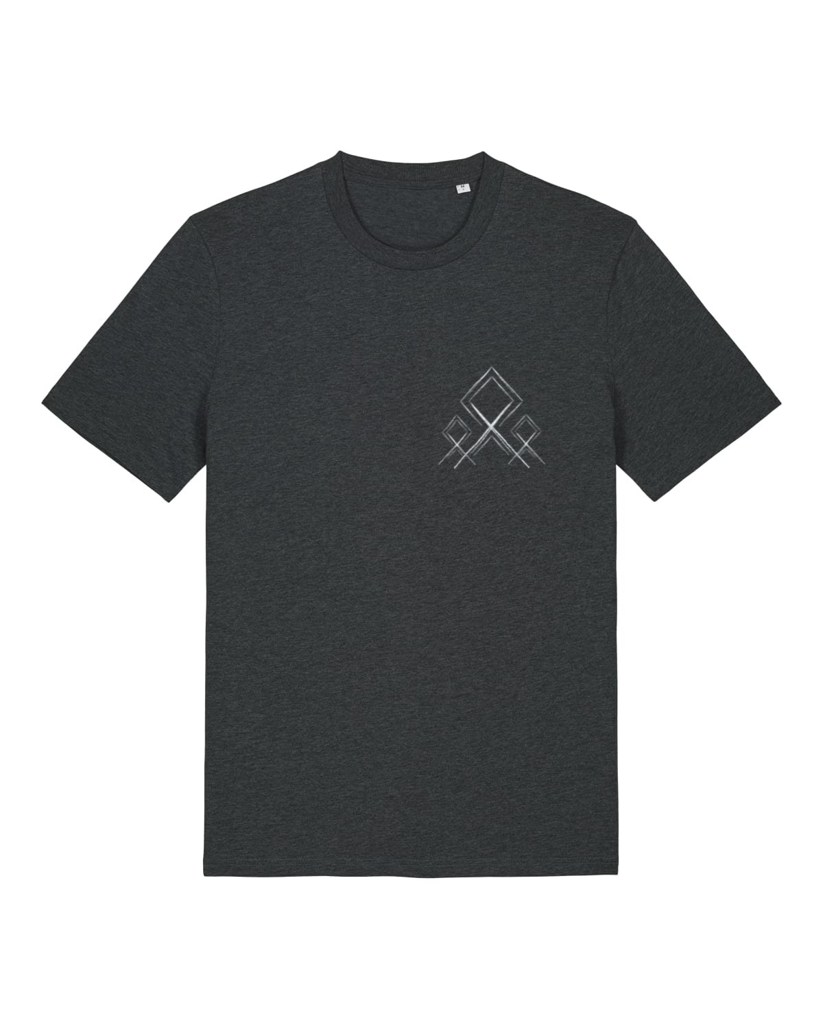 Mediumweight T-Shirt Logo Stammeszeit - vorne - Dark Heather Grey