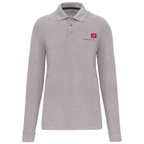 Herren Arbeits-Poloshirt Langarm Tischlerei Becker - Oxford Grey