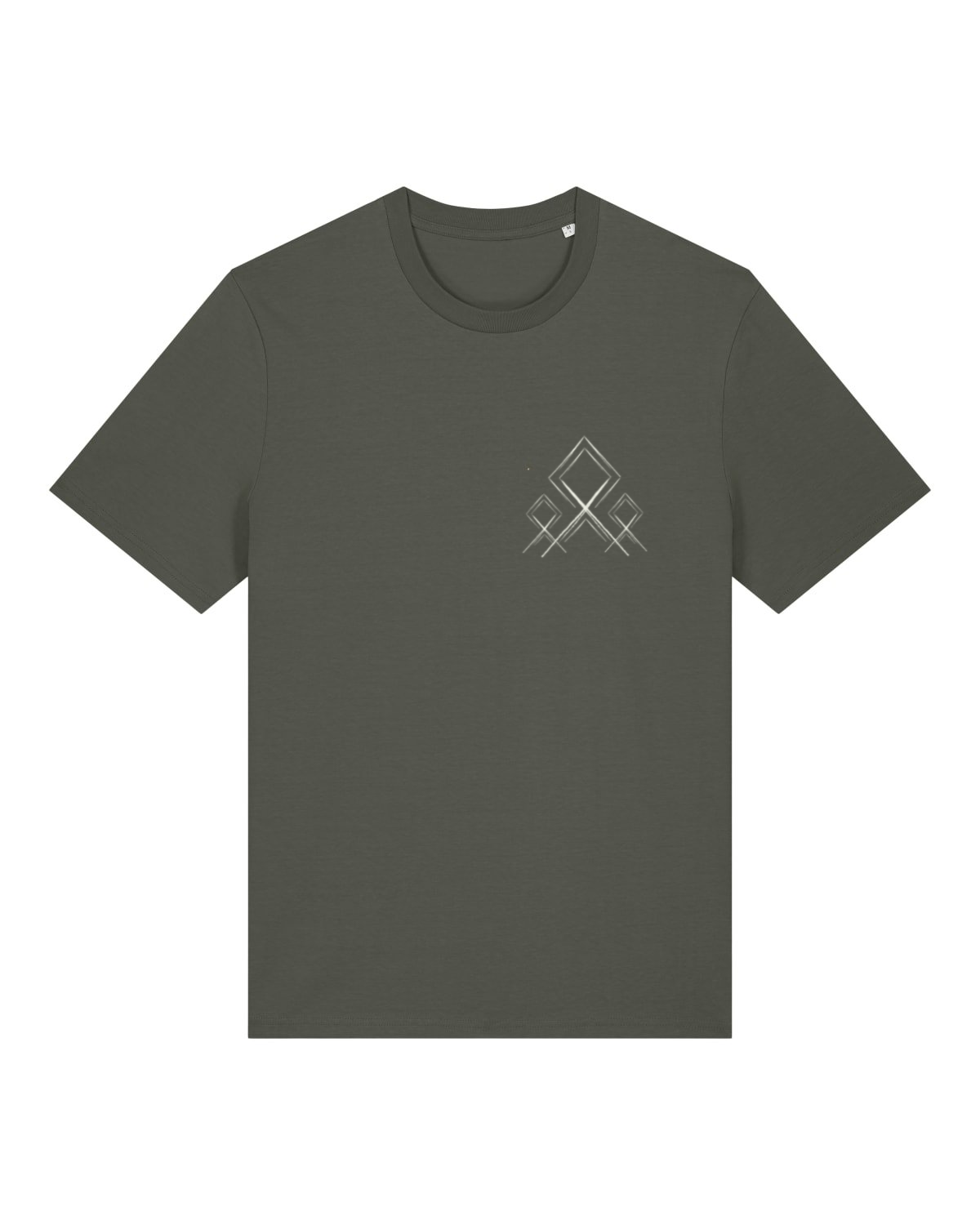 Mediumweight T-Shirt Logo Stammeszeit - vorne - Khaki