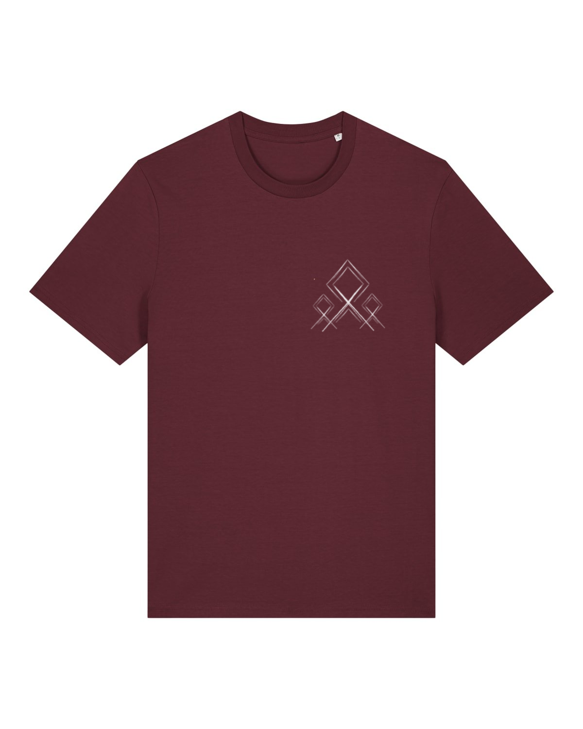 Mediumweight T-Shirt Logo Stammeszeit - vorne - Burgundy