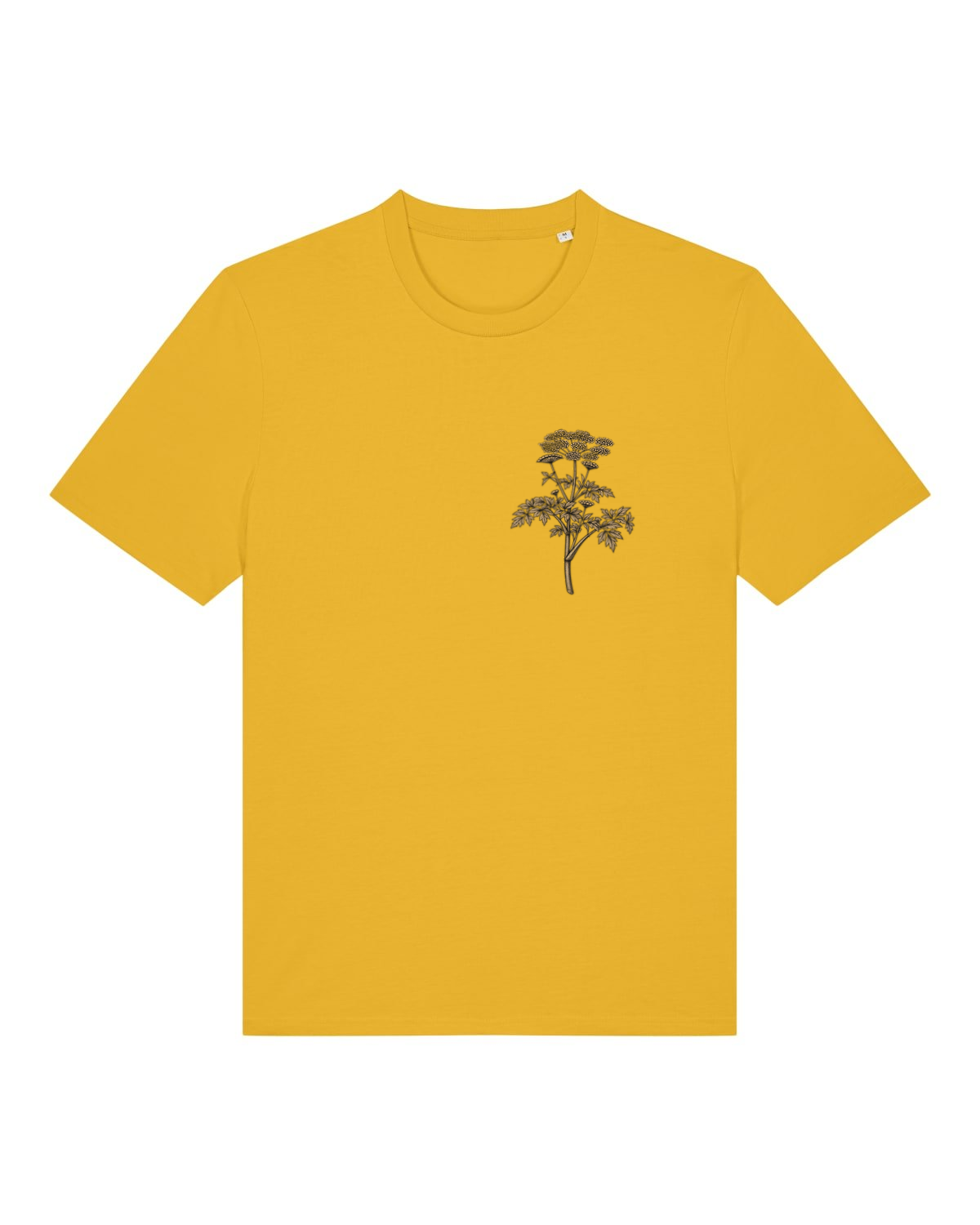 Mediumweight T-Shirt Engelwurz Stammeszeit - vorne - Spectra Yellow
